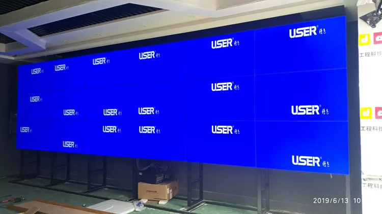 云南大学55寸3.5拼缝拼接屏项目竣工