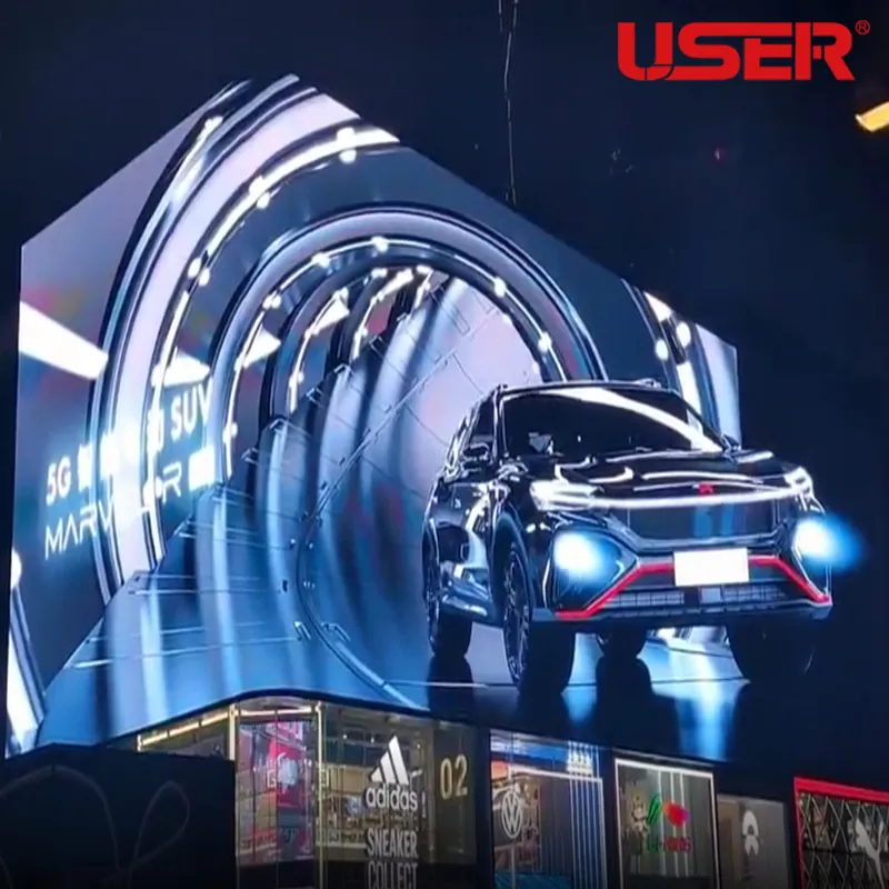 裸眼3D户外P4全彩LED显示屏